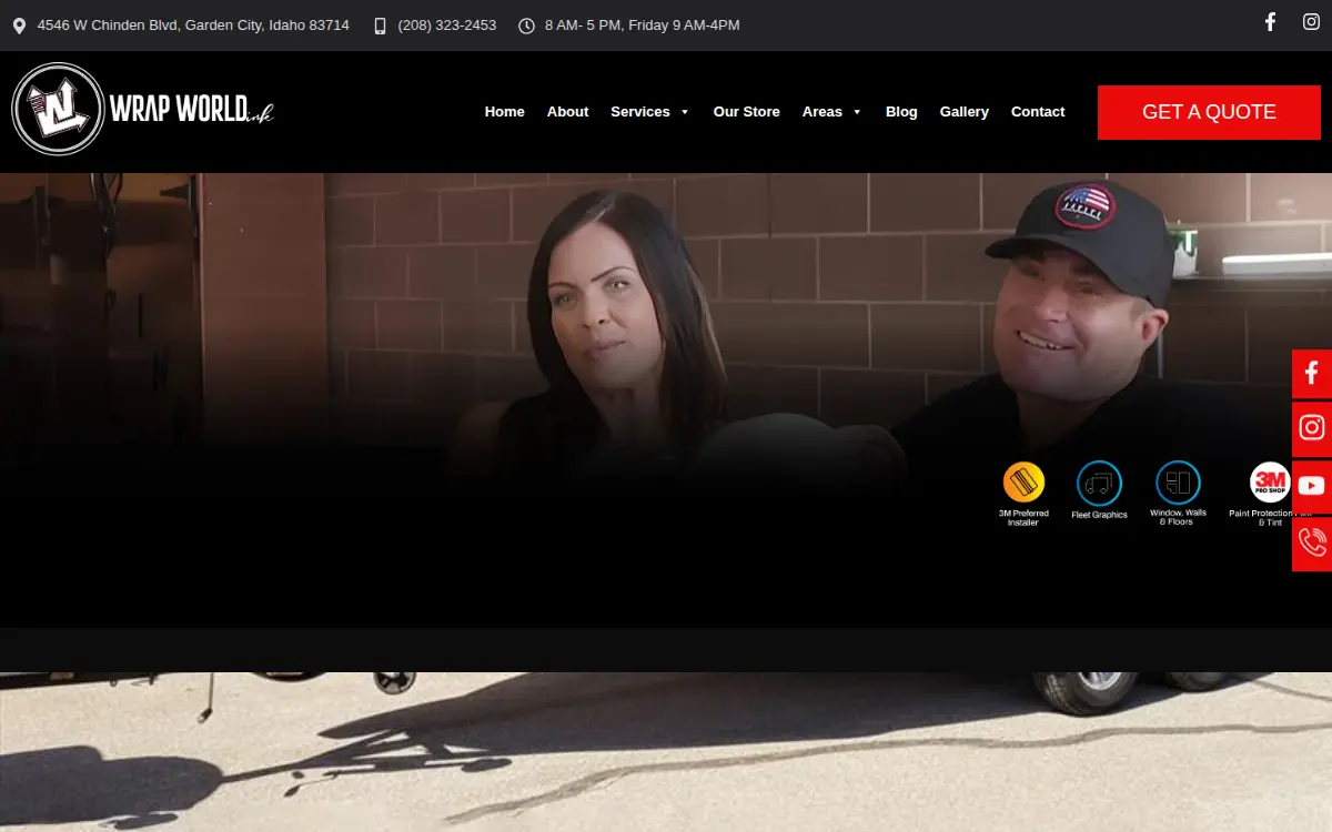 Homepage of Wrap World INC