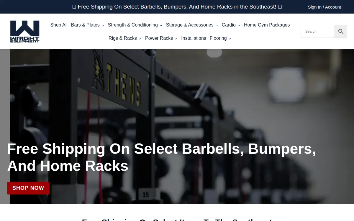 Homepage of Wright Fitness Equipment INC