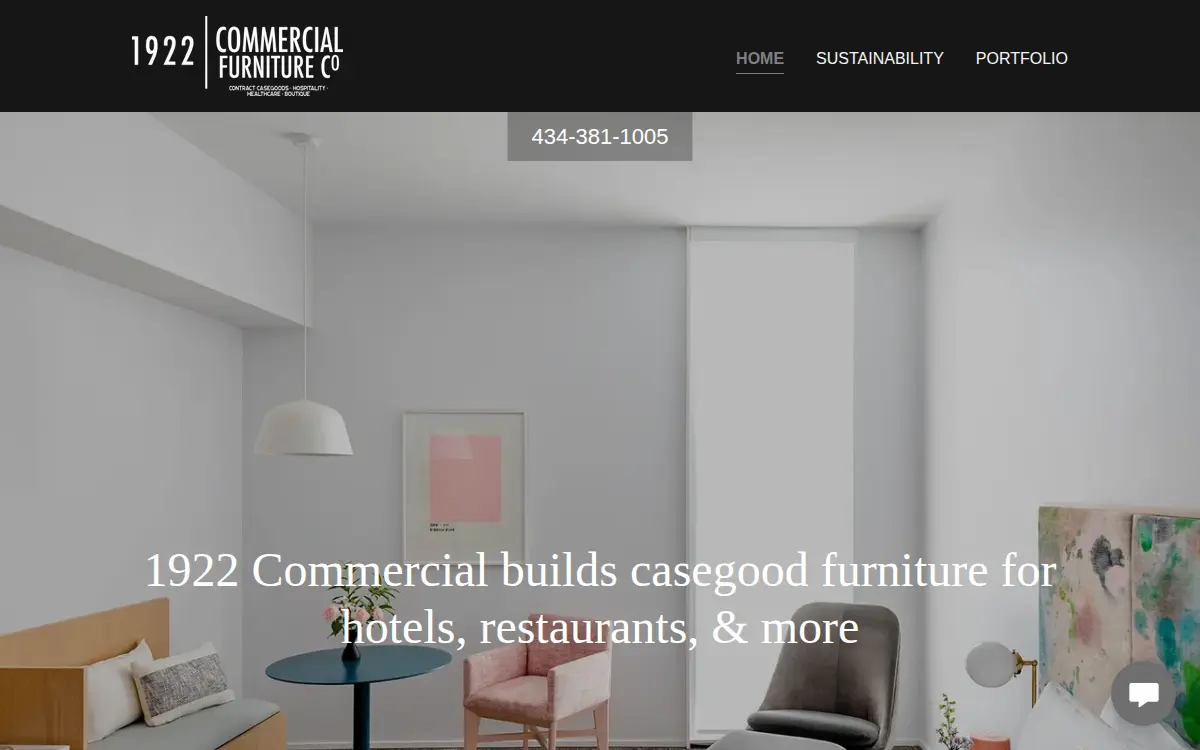 Homepage of 1922 Commercial, LLC