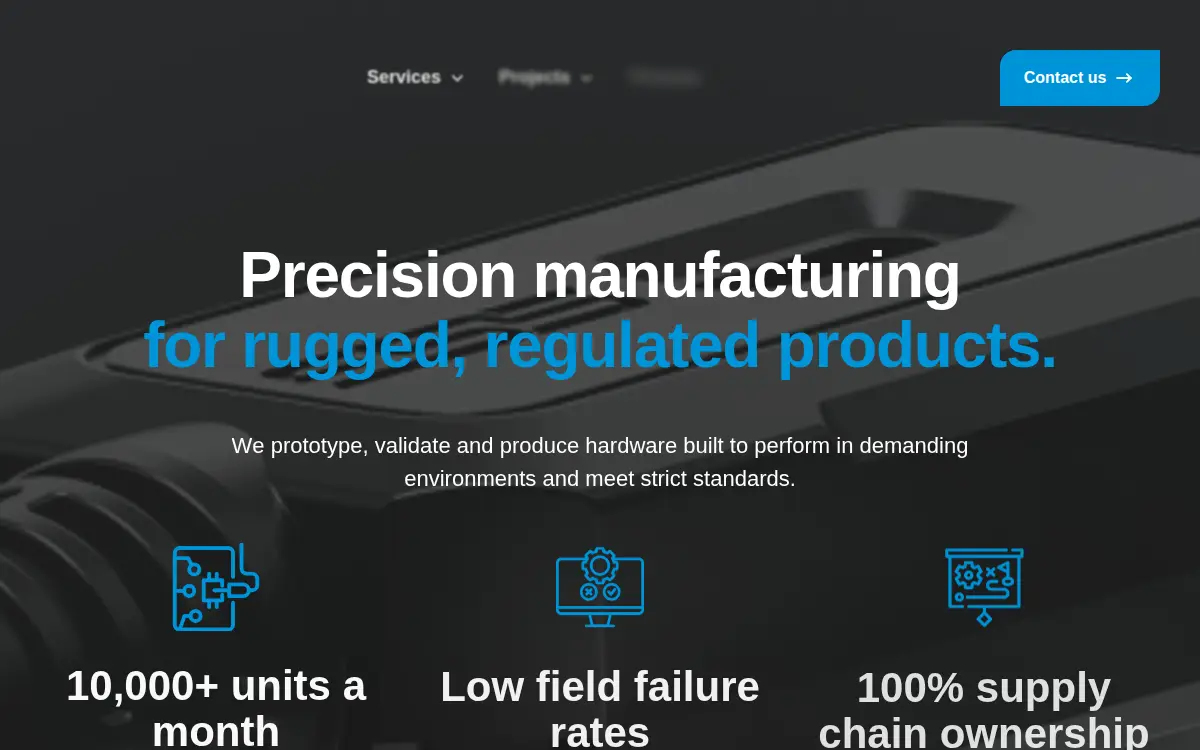 Homepage of 29tech, LLC