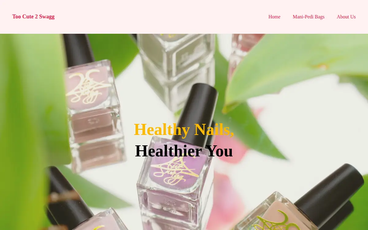 Homepage of 2 Cute 2 Swagg LLC