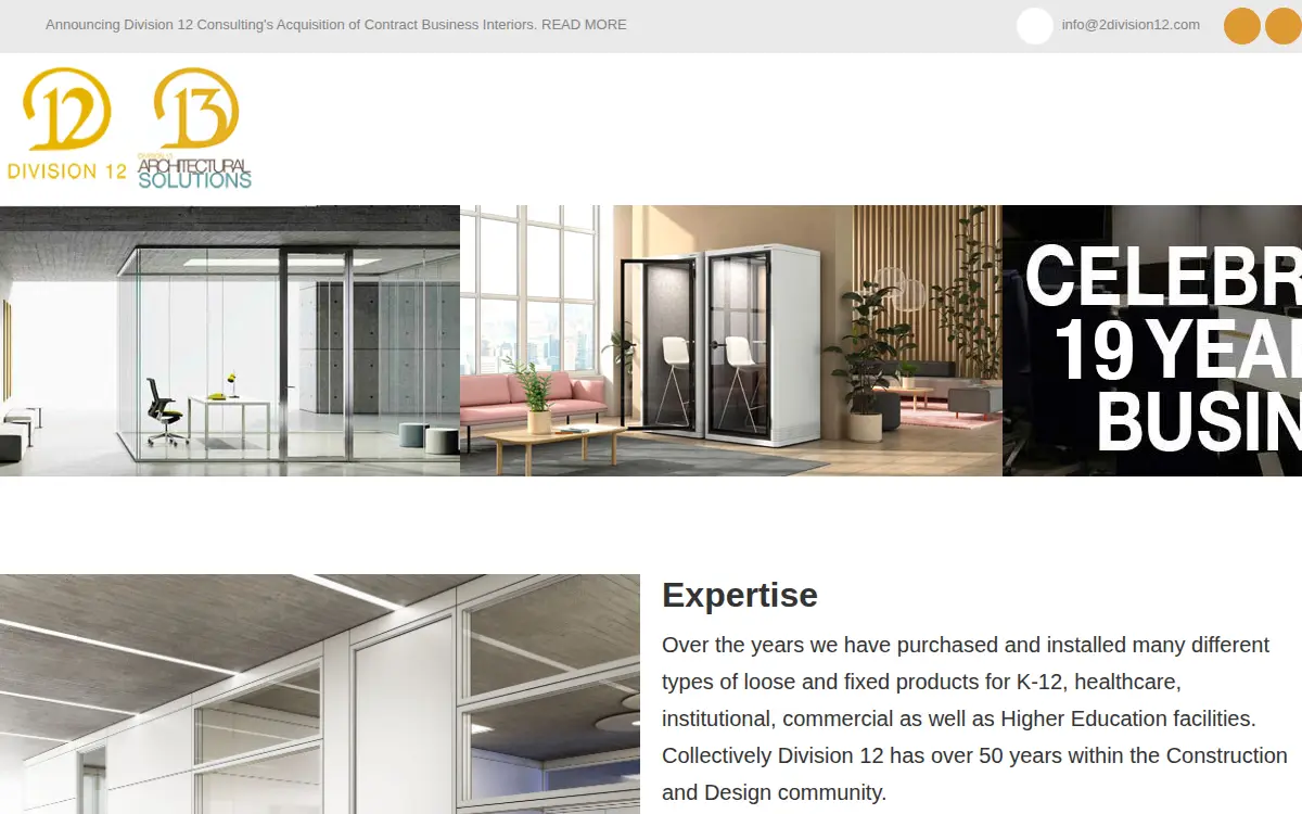 Homepage of Division 12 Consulting LLC
