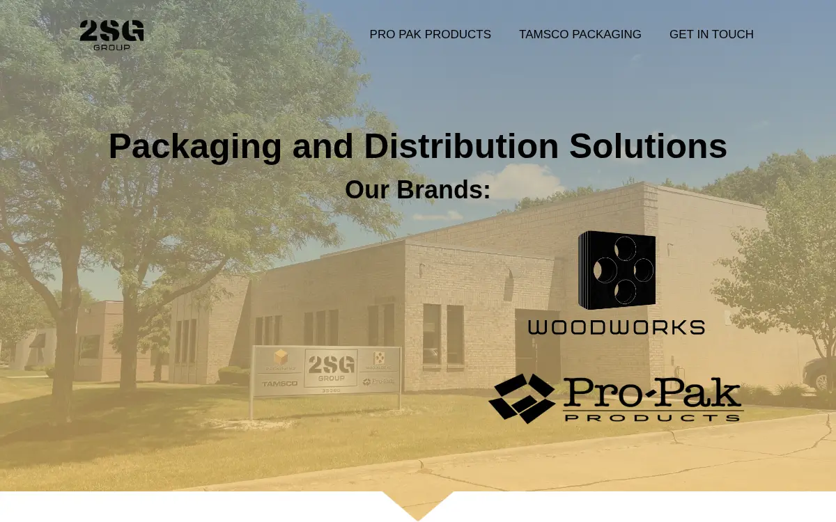 Homepage of 2sg Woodworks, LLC