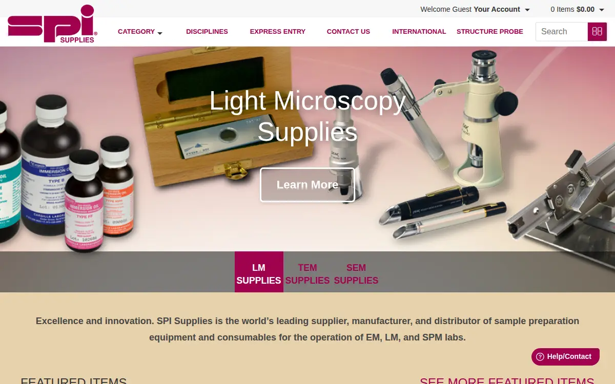 Homepage of Structure Probe INC