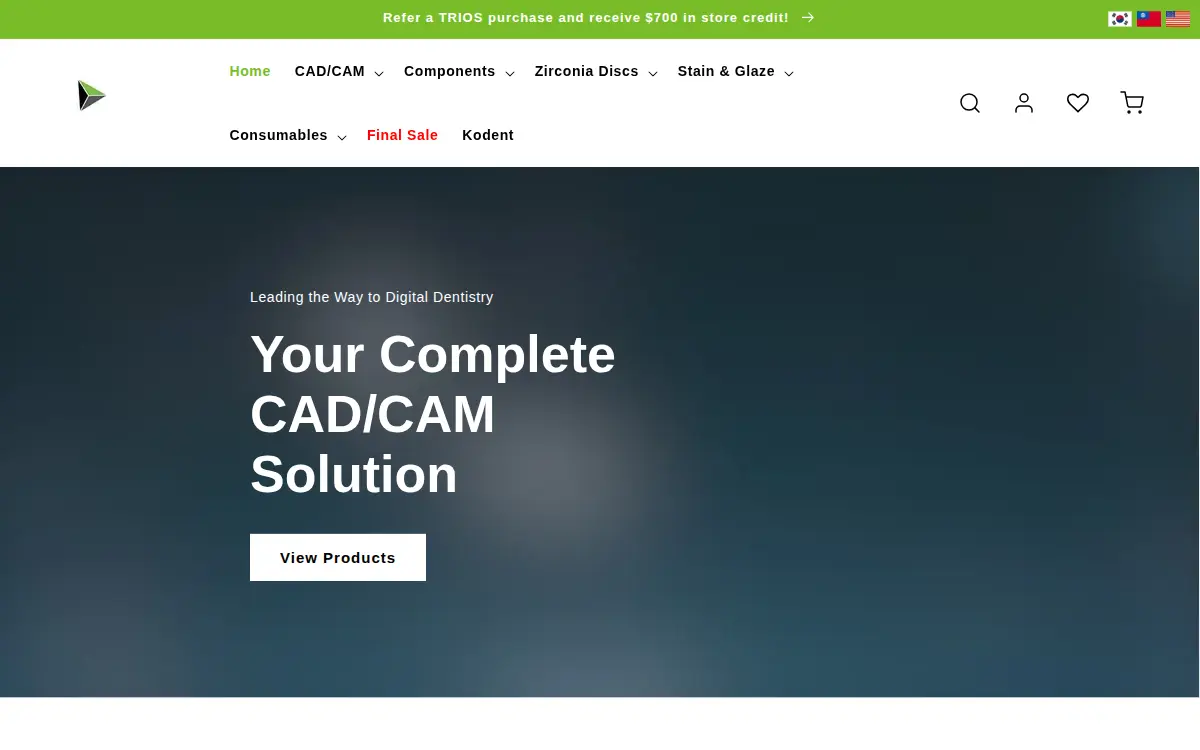 Homepage of B & B Dental Ceramic Arts, INC.