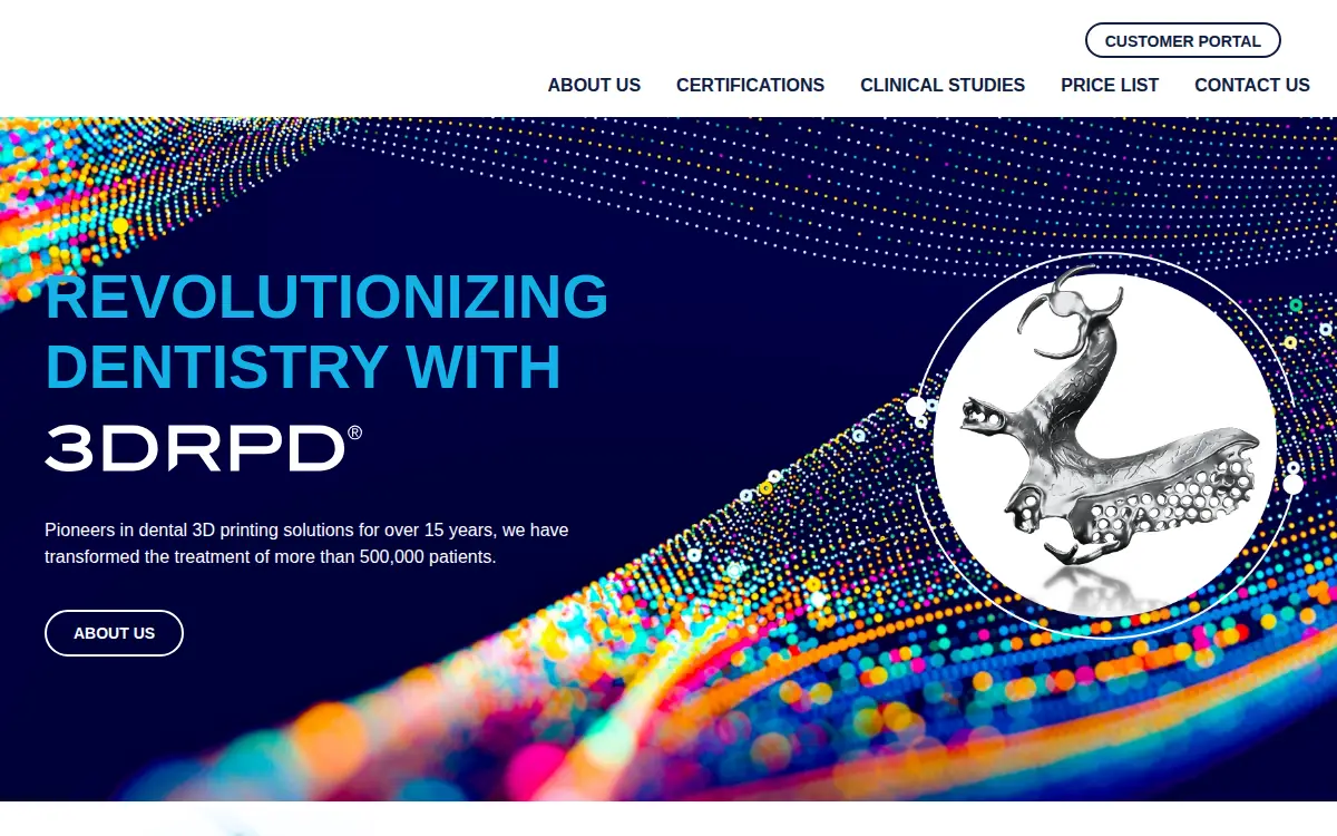 Homepage of 3drpd Usa, INC.