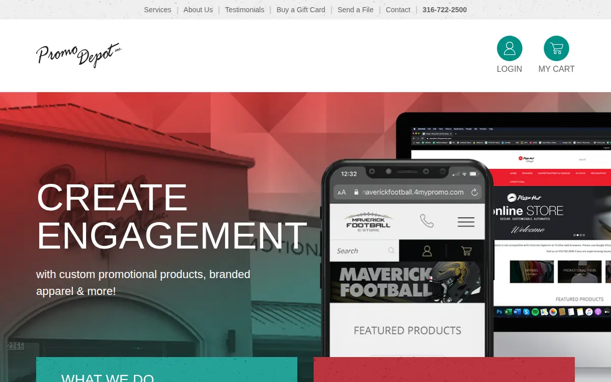 Homepage of Promo Depot, INC.