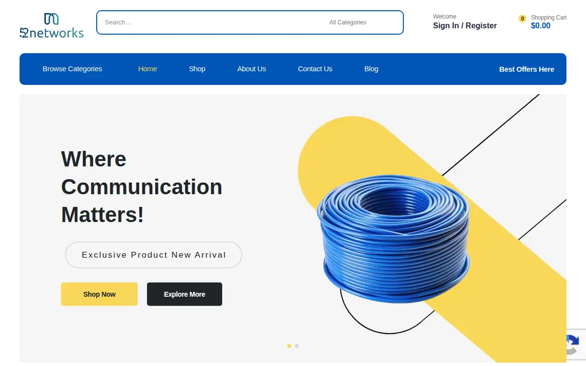 Homepage of 52 Networks, INC.
