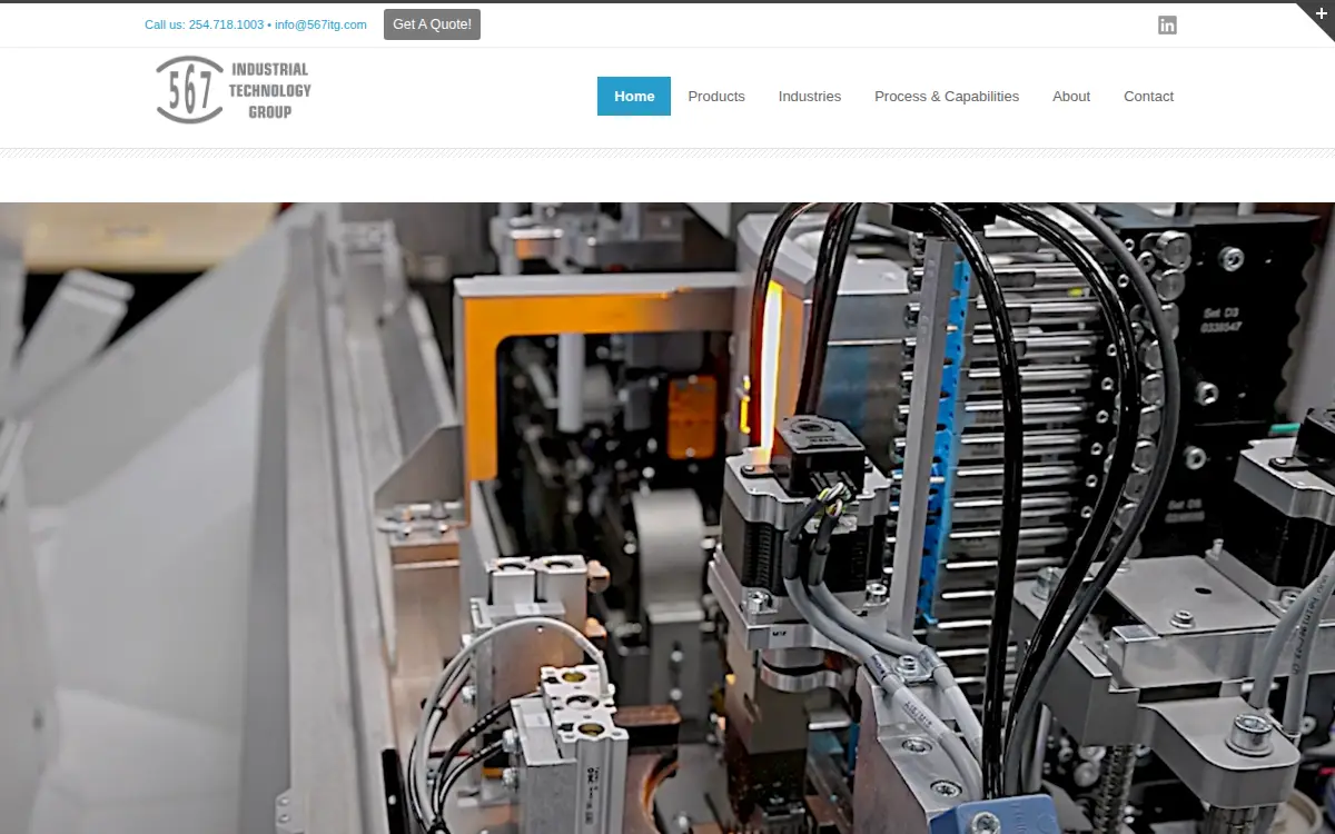 Homepage of 567 Industrial Technology Group LLC