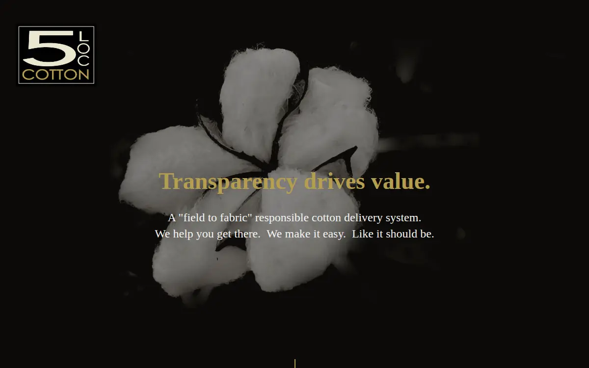 Homepage of 5 Loc Cotton LLC
