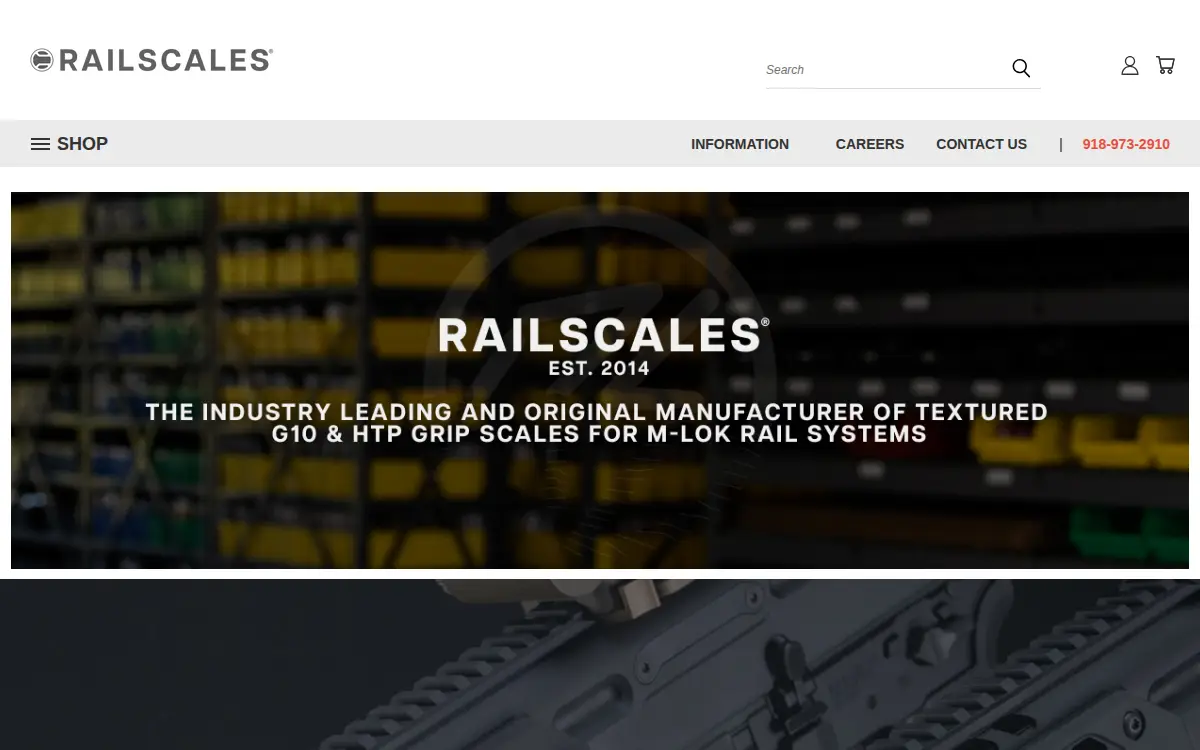 Homepage of Railscales LLC