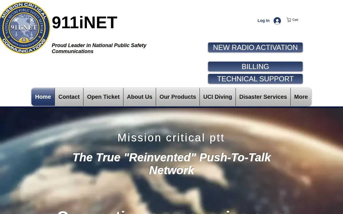 Homepage of 911inet LLC