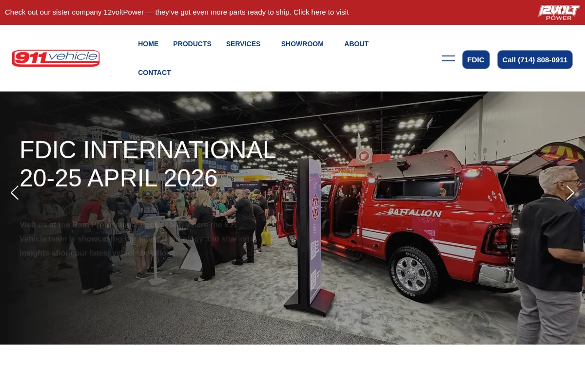 Homepage of 911vehicle.com