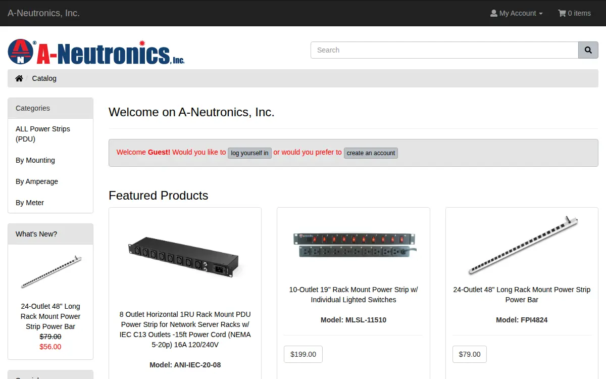 Homepage of A-neutronics, INC