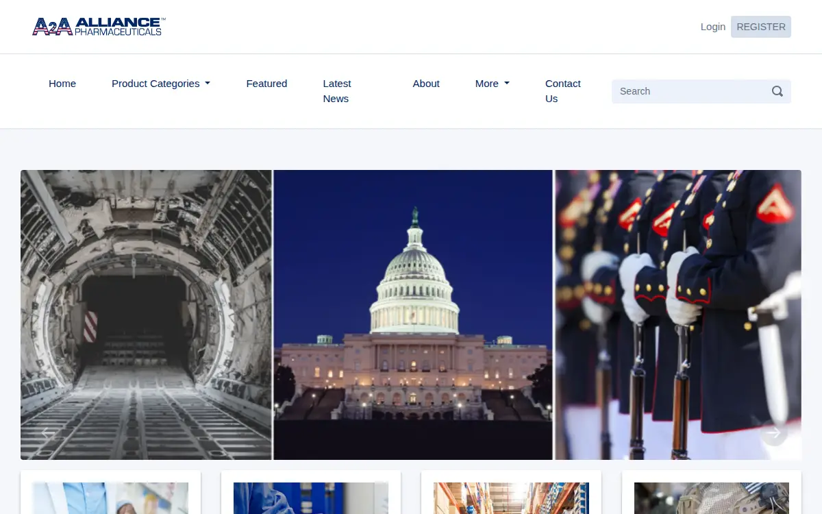 Homepage of A2a Alliance Pharmaceuticals LLC