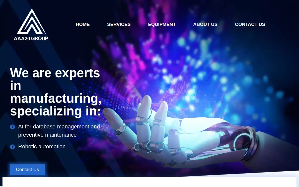 Homepage of Aaa20 Group LLC