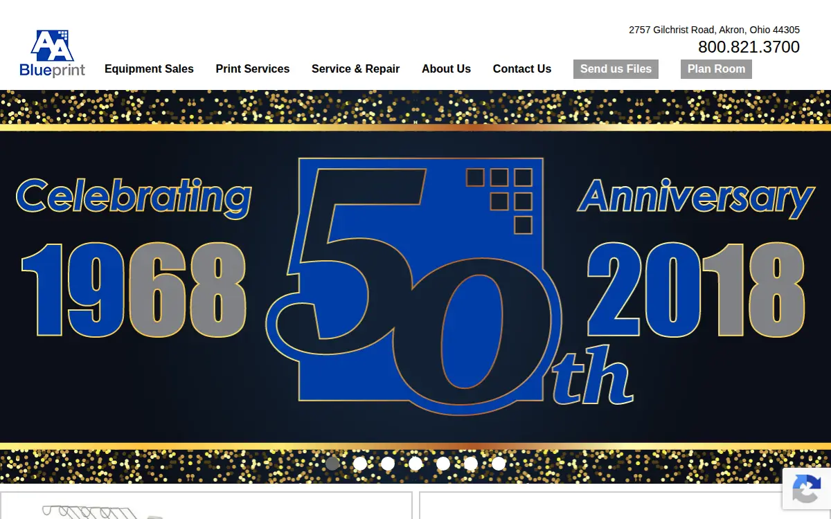 Homepage of Aa Blueprint CO INC