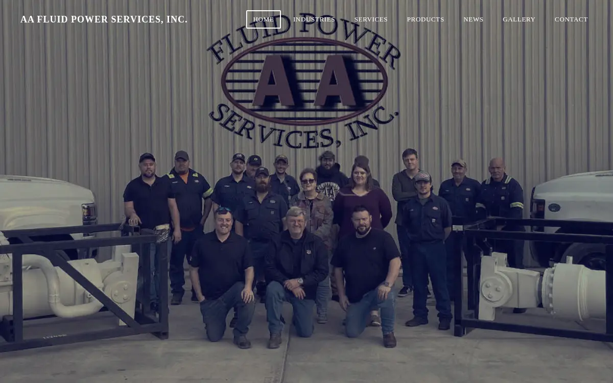 Homepage of Aa Fluid Power Services, INC