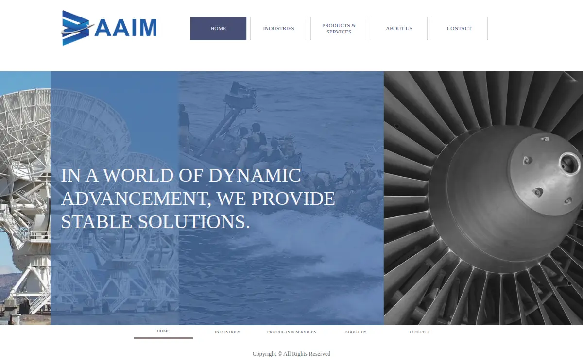 Homepage of American Aviation International Marketing LLC