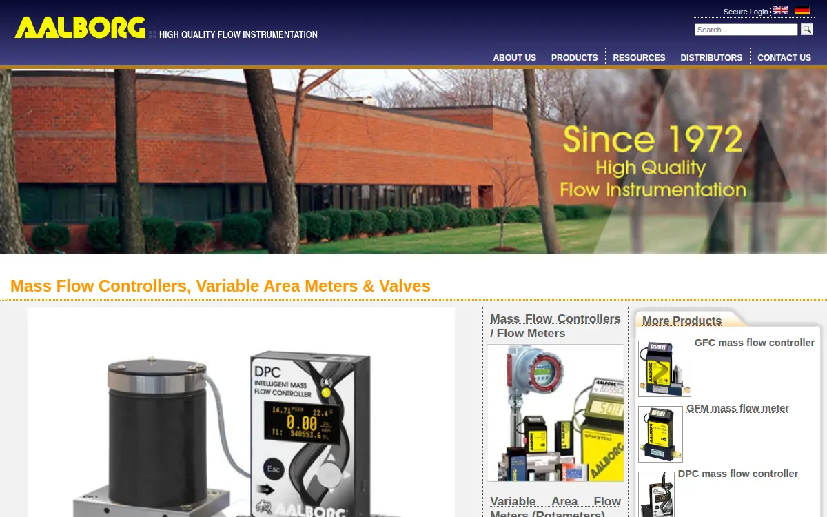 Homepage of Aalborg Instruments & Controls INC