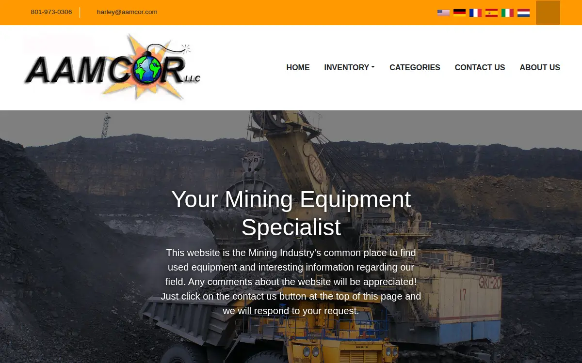 Homepage of Aamcor Holdings, INC.