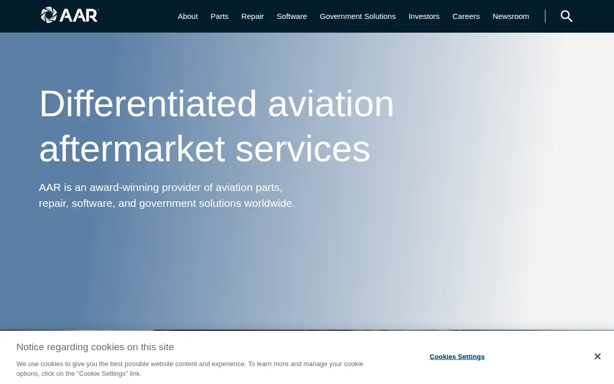 Homepage of Aar Allen Services, INC