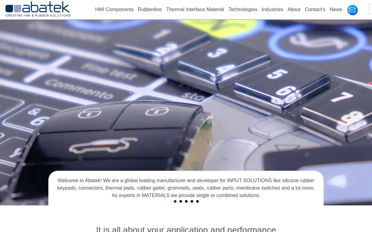 Homepage of Abatek Americas INC