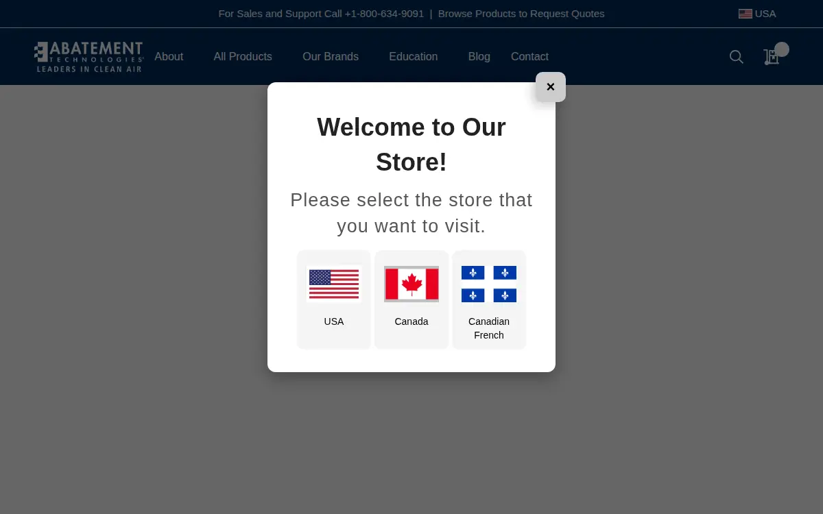 Homepage of Abatement Technologies, INC.
