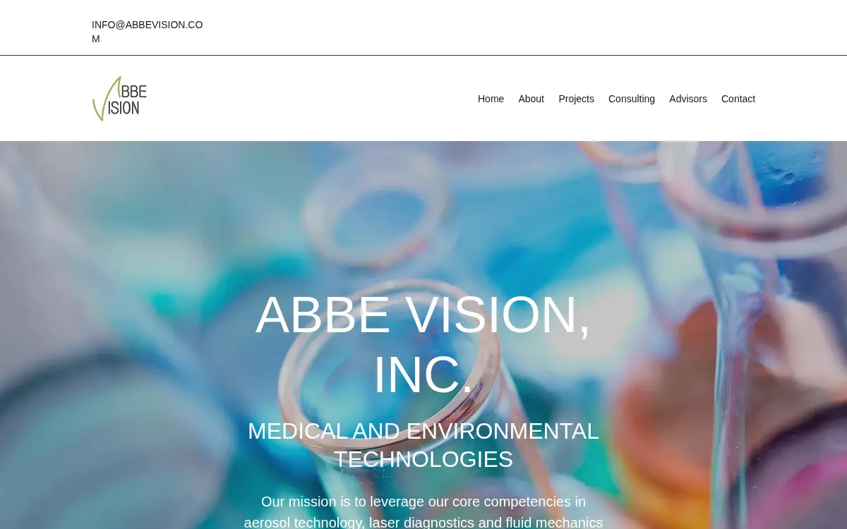 Homepage of Abbe Vision INC