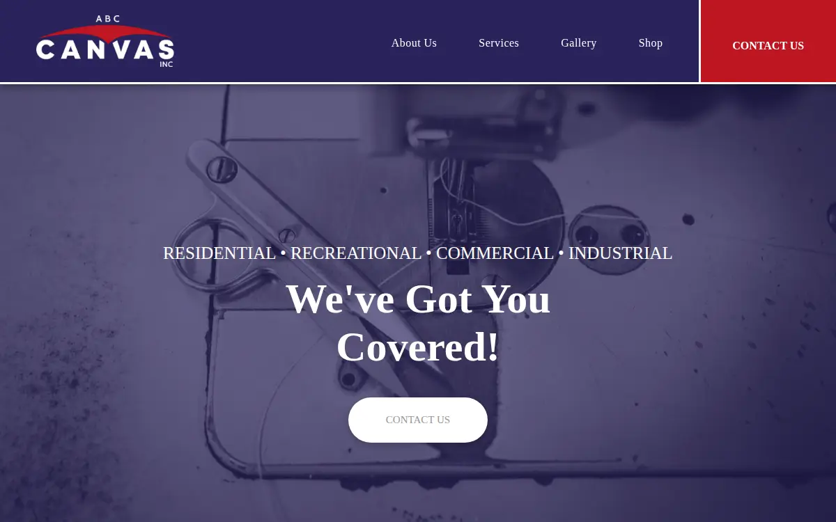 Homepage of Abc Canvas INC.