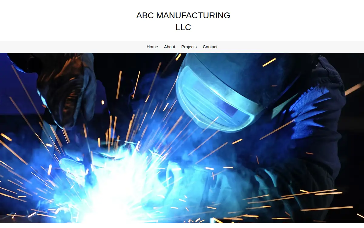 Homepage of Abc Manufacturing LLC