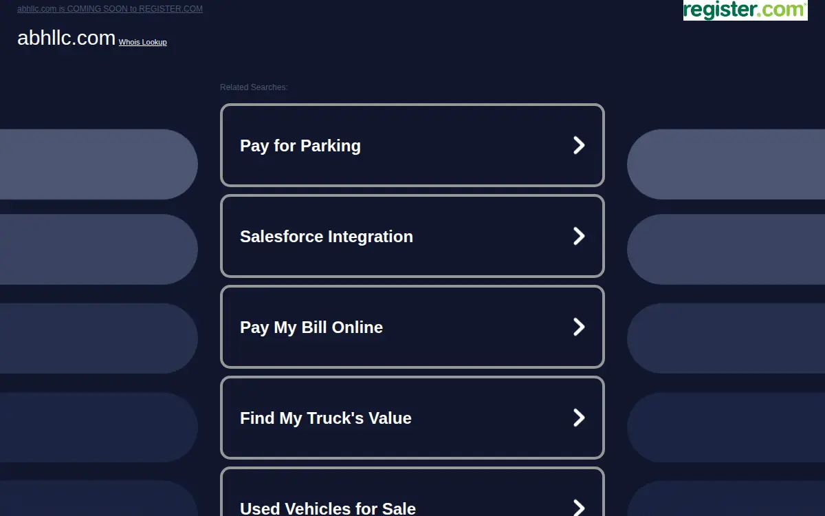 Homepage of Abh LLC