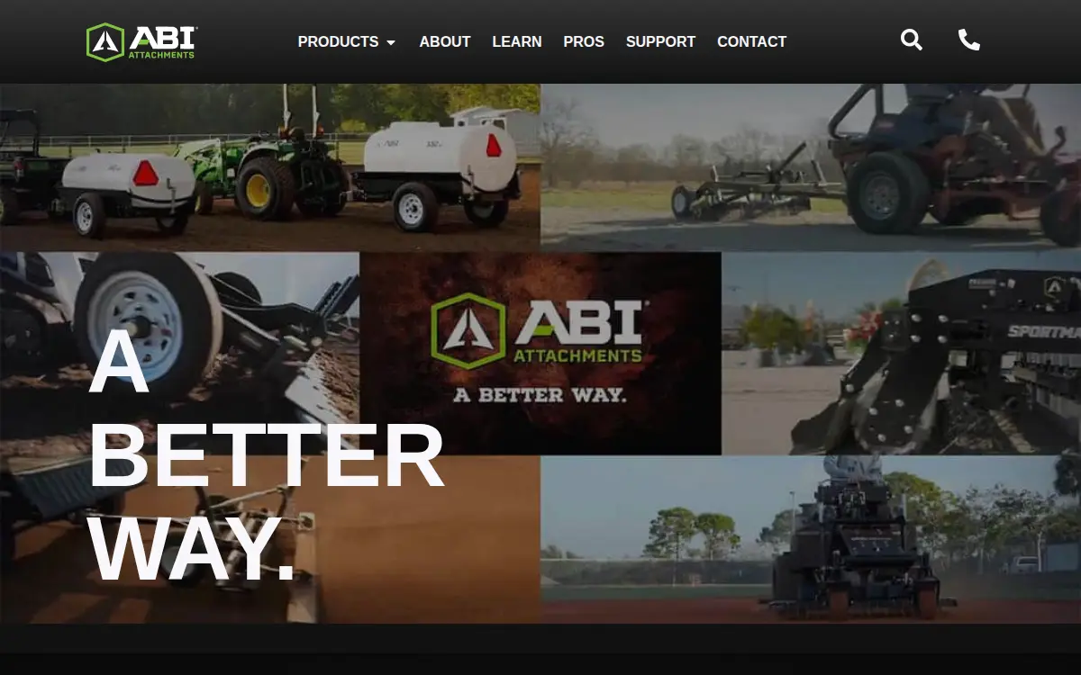 Homepage of Abi Attachments INC