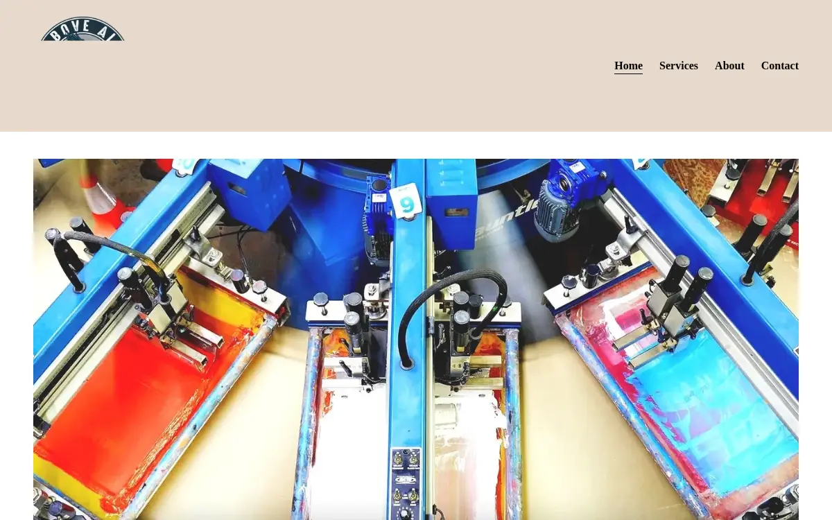 Homepage of Above All Printworks