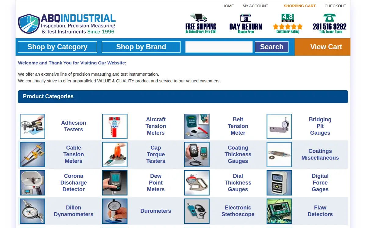 Homepage of Abq Industrial, LP