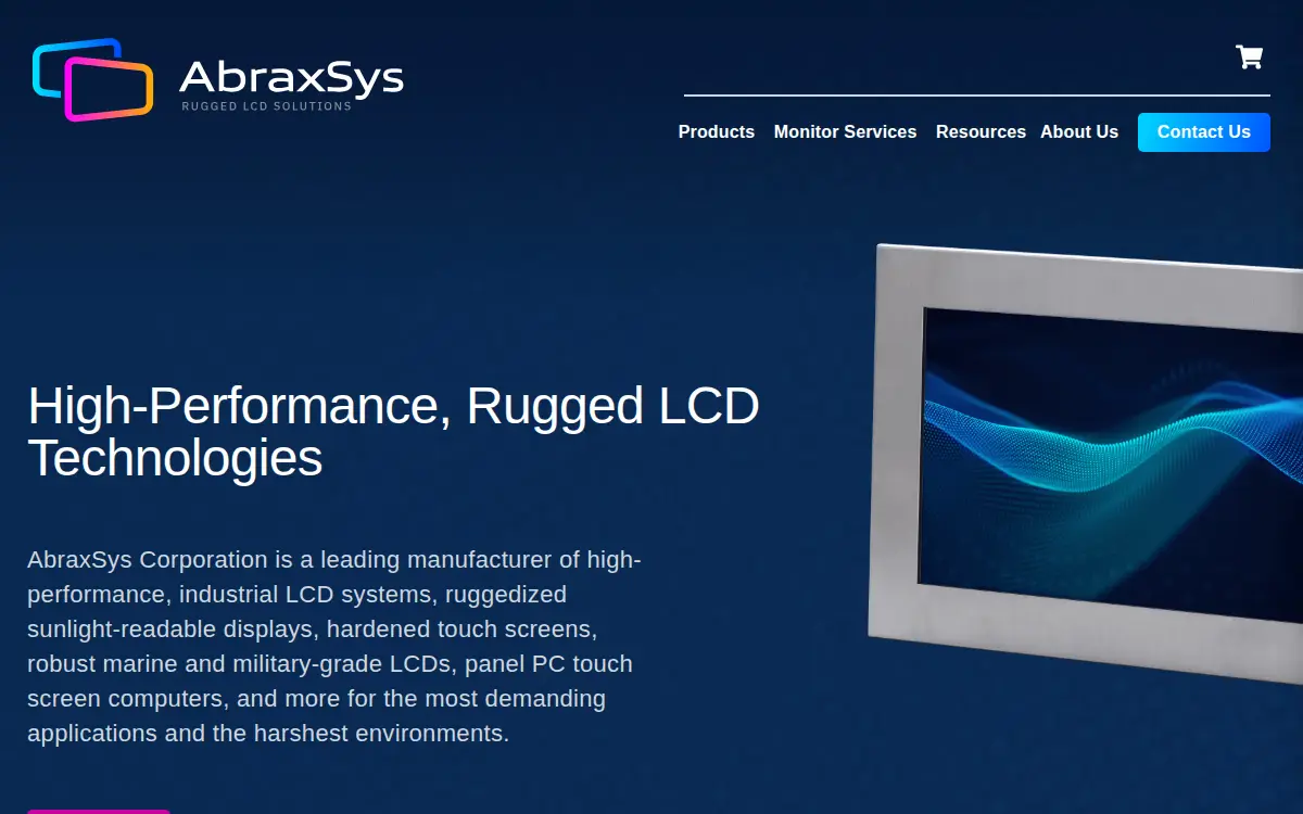 Homepage of Abraxsys Corporation