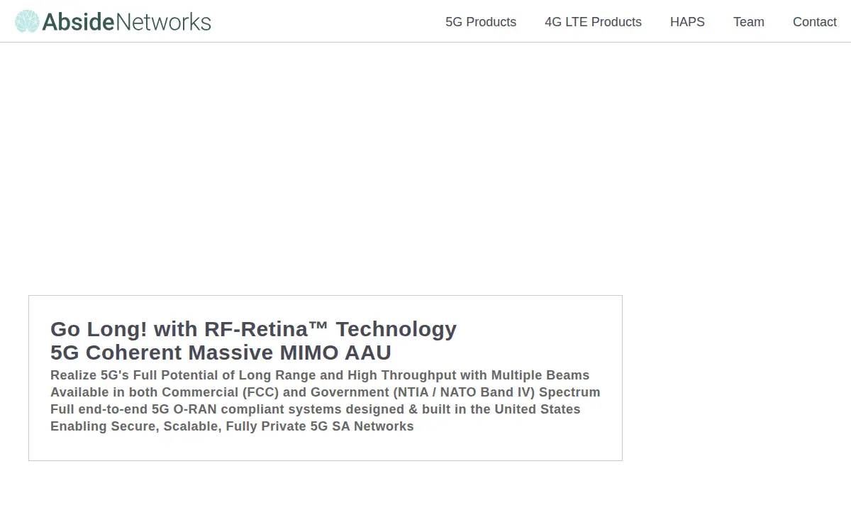 Homepage of Abside Networks INC