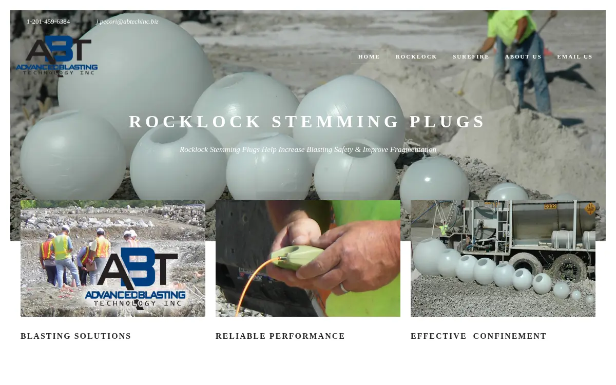 Homepage of Advanced Blasting Technology INC