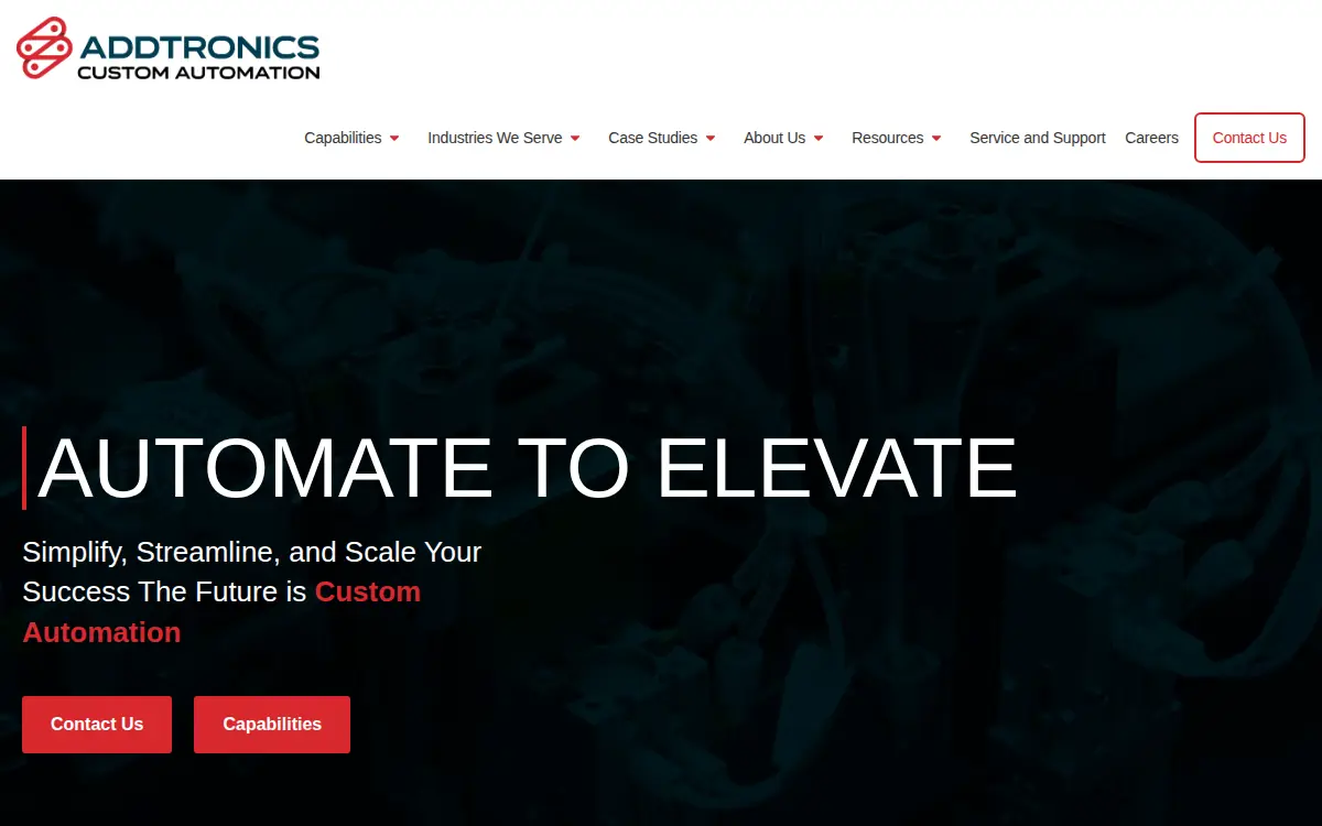 Homepage of Missouri Tooling & Automation, LLC