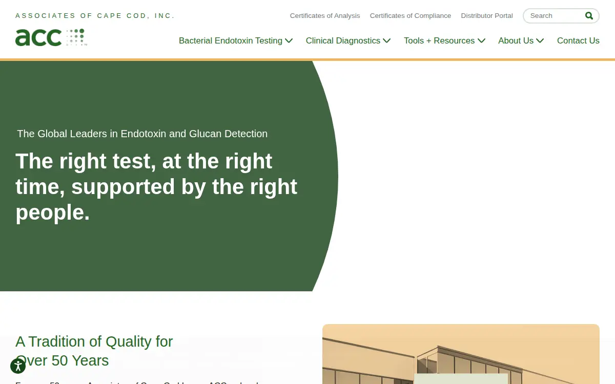 Homepage of Associates of Cape Cod, INC.