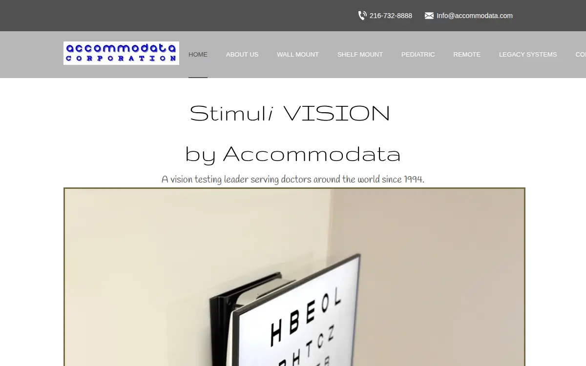 Homepage of Accommodata Corporation