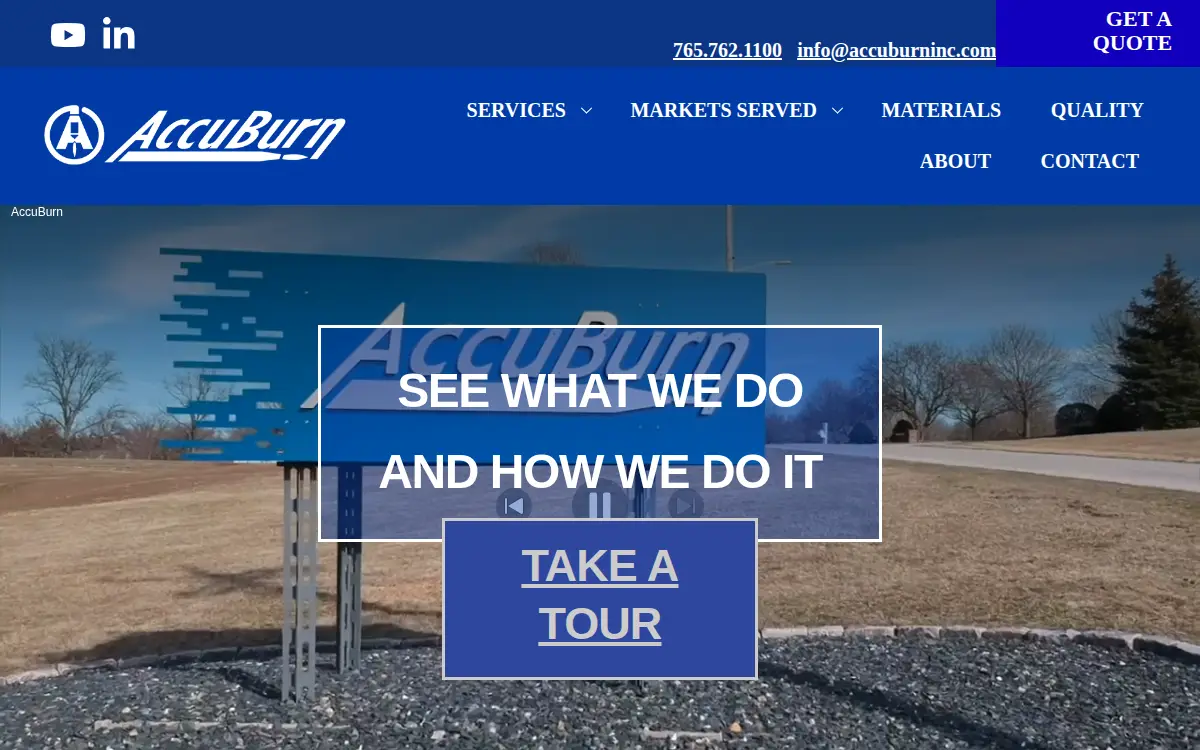 Homepage of Accuburn of Williamsport, INC