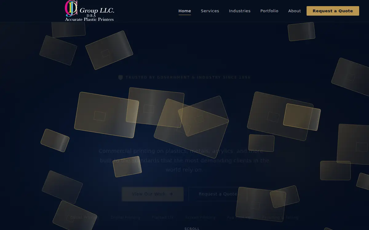 Homepage of Jcd Group LLC