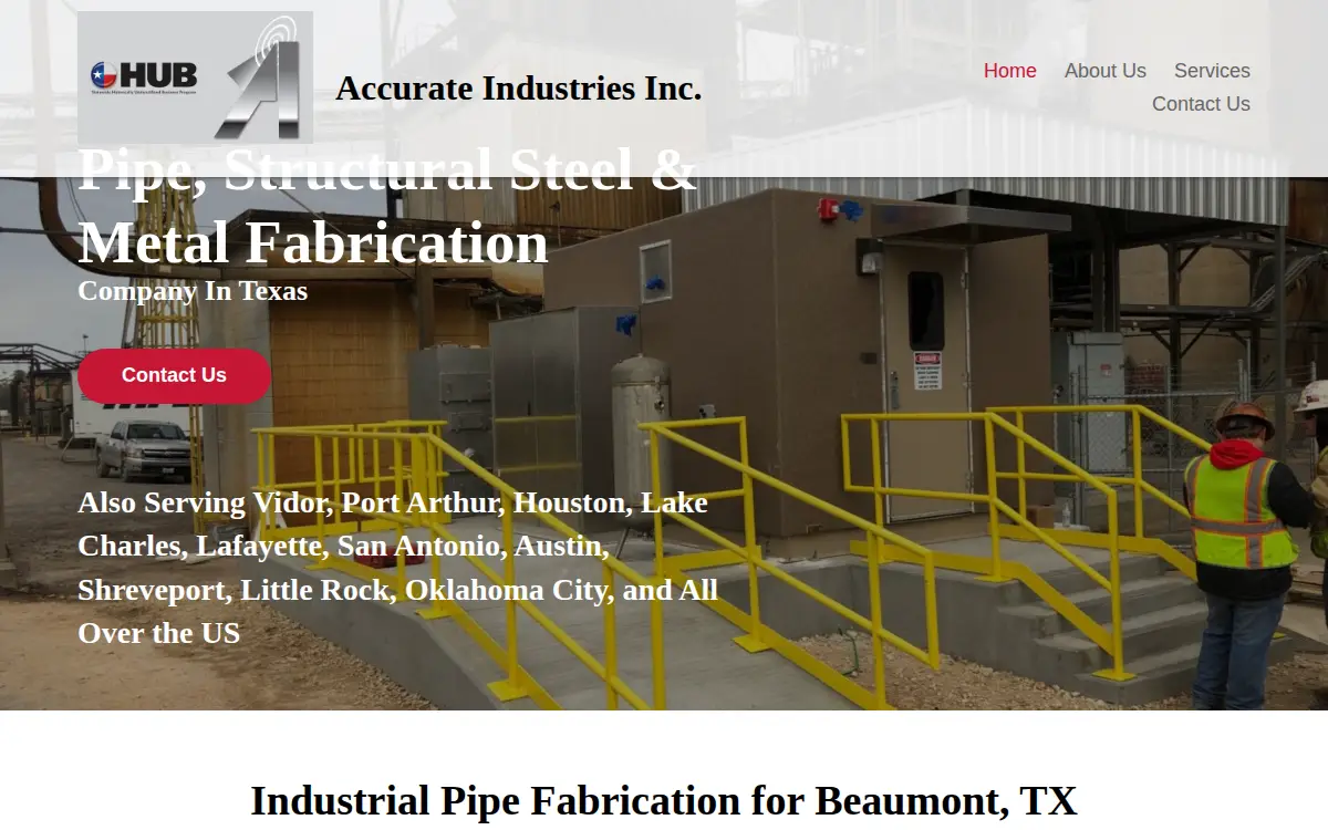 Homepage of Accurate Industries INC