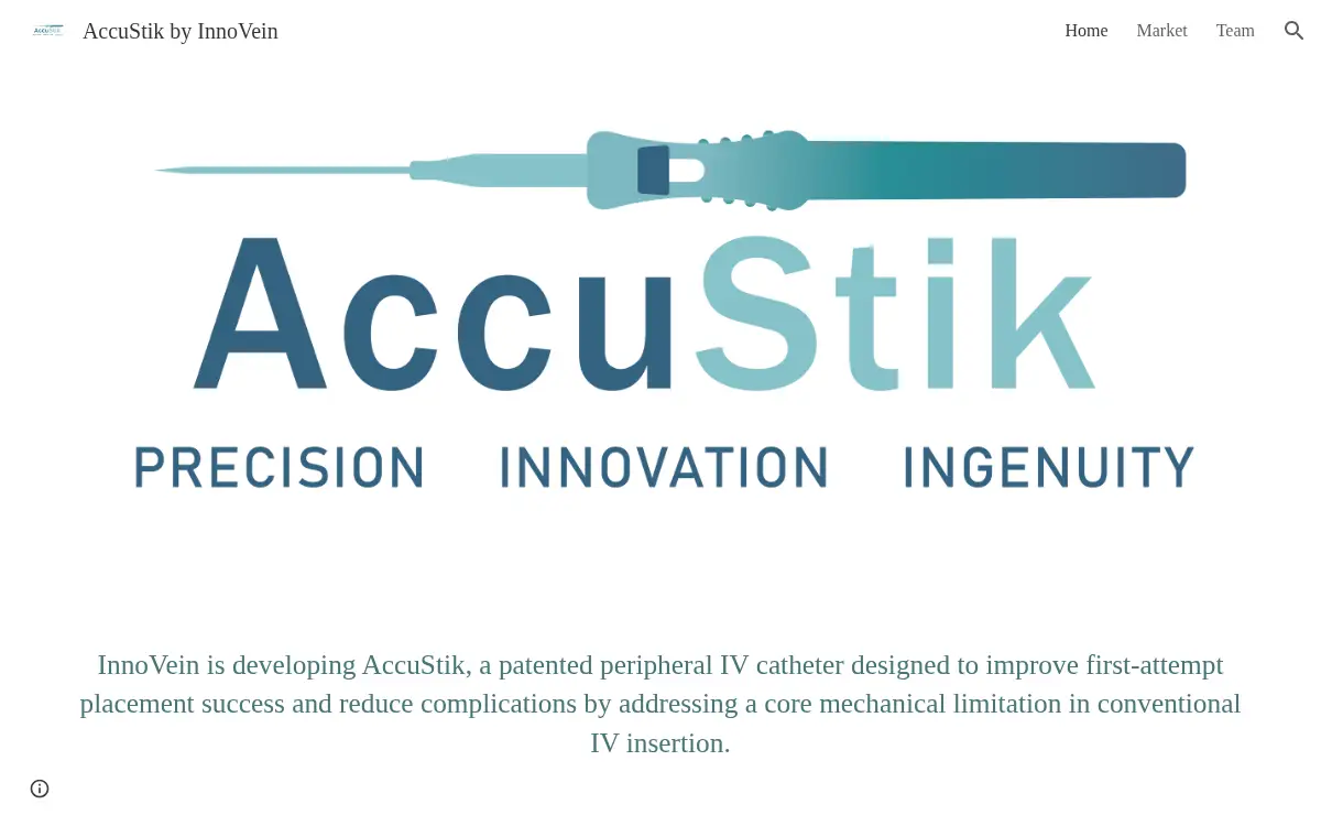 Homepage of Innovein, LLC