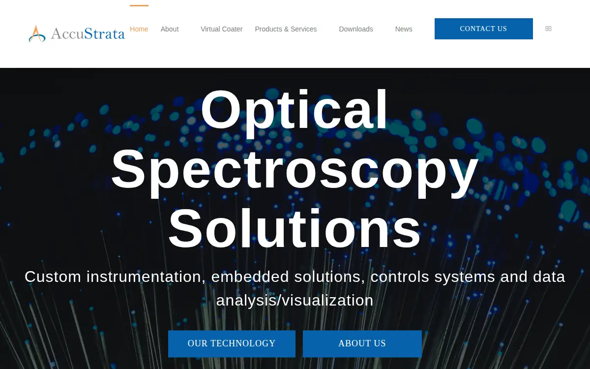 Homepage of Accustrata INC