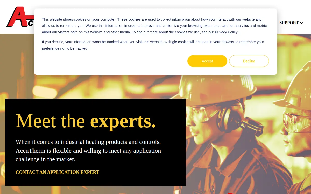 Homepage of Accu-therm LLC