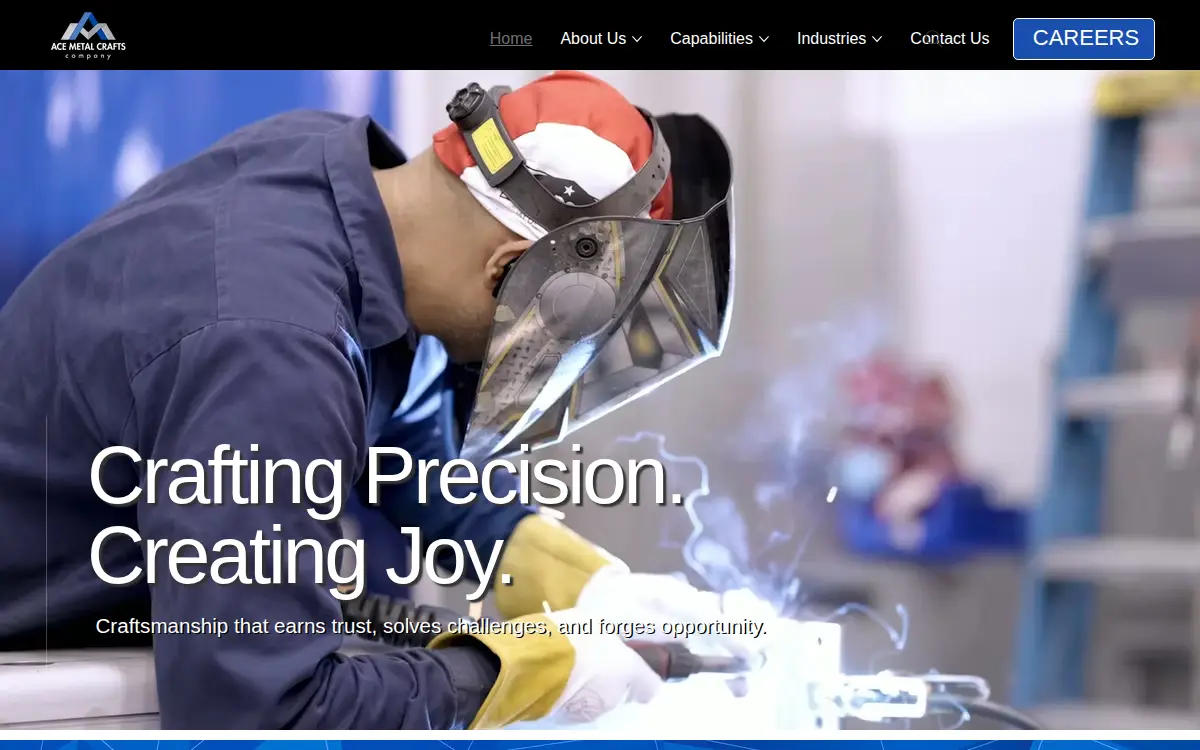 Homepage of Ace Metal Crafts CO
