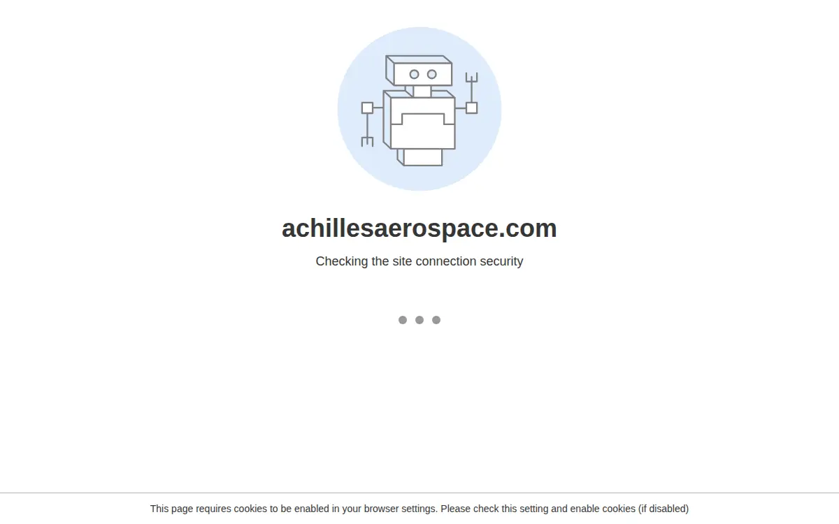 Homepage of Achilles Aerospace Products Incorporated
