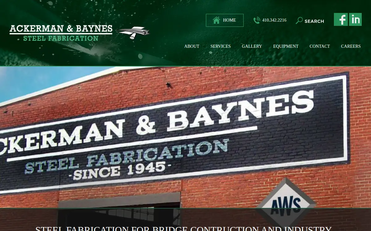 Homepage of Ackerman & Baynes, LLC
